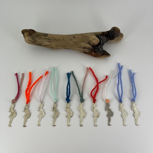 PREGNANCY MILAGRO . CHARM EX VOTO OFFERING . PREGNANT LADY WITH BABY BELLY . - Picture 14 of 16